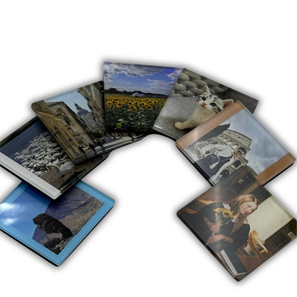 7 Custom Square NFC Acrylic Photo Magnet, front side, white background